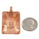 Handmade Horse Certified Authentic Navajo Pure .925 Sterling Silver and Copper Pendant Native American Necklace 16986-4