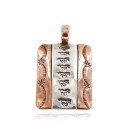 Handmade Horse Certified Authentic Navajo Pure .925 Sterling Silver and Copper Pendant Native American Necklace 16986-4