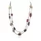 2 Strand .925 Sterling Silver Navajo Natural Turquoise Carnelian Agate and Jasper Native American Necklace 750194-01