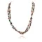 2 Strand Navajo .925 Sterling Silver Natural Goldstone and Multicolor Stones Native American Necklace 750104-455