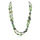 2 Strand Certified Authentic Navajo .925 Sterling Silver Natural Green Jasper Native American Necklace 15297-28
