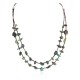 2 Strand Certified Authentic Navajo .925 Sterling Silver Natural Spiderweb Turquoise Coral Native American Necklace 15585-1