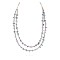 2 Strand Certified Authentic Navajo .925 Sterling Silver Natural Turquoise Amethyst Native American Necklace 15585-370