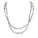 2 Strand Certified Authentic Navajo .925 Sterling Silver Natural Turquoise Amethyst Native American Necklace 750106-38 2 Strand Certified Authentic Navajo .925 Sterling Silver Natural Turquoise Amethyst Native American Necklace 750106-38