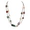 2 Strand Certified Authentic Navajo .925 Sterling Silver Natural Turquoise Jasper Agate Native American Necklace 750106-11