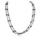2 Strand Certified Authentic Navajo .925 Sterling Silver Natural Turquoise Red Jasper Native American Necklace 15546-13 2 Strand Certified Authentic Navajo .925 Sterling Silver Natural Turquoise Red Jasper Native American Necklace 15546-13