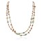 2 Strand Certified Authentic Navajo .925 Sterling Silver Natural Turquoise Tigers Eye Native American Necklace 15649-17