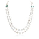 2 Strand Certified Authentic Navajo Cultured Pearl Native American Necklace 16097