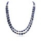 2 Strand Certified Authentic Navajo Natural Lapis Native American Necklace 17009 2 Strand Certified Authentic Navajo Natural Lapis Native American Necklace 17009