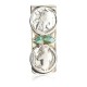 2 Vintage Style OLD Buffalo Coin Certified Authentic Navajo .925 Sterling Silver and Nickel Natural Turquoise Native American Money Clip 11244-3