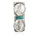 2 Vintage Style OLD Buffalo Coin Handmade Certified Authentic Navajo .925 Sterling Silver and Nickel Natural Turquoise Native American Money Clip 11244-4