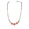 $200 Certified Authentic Navajo .925 Sterling Silver Graduated Melon Shell and Coral Turquoise Native American Necklace 750113-2