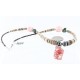 $200 Certified Authentic Navajo .925 Sterling Silver Graduated Melon Shell and Quartz Turquoise Hematite Native American Necklace 15427-1