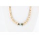 Certified Authentic Navajo .925 Sterling Silver Graduated Melon Shell and Turquoise Native American Necklace 390752435625