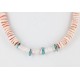 Certified Authentic Navajo .925 Sterling Silver Graduated Melon Shell and Turquoise Native American Necklace 370990907967 Certified Authentic Navajo .925 Sterling Silver Graduated Melon Shell and Turquoise Native American Necklace 370990907967