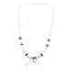 Certified Authentic Navajo .925 Sterling Silver Graduated Melon Shell and Turquoise Heishi Native American Necklace 371001641608