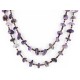 Certified Authentic 2 Strand Navajo .925 Sterling Silver Turquoise and AMETHYST Native American Necklace 750126