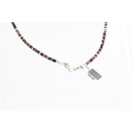 Certified Authentic 2 Strand Navajo .925 Sterling Silver Turquoise and AMETHYST Native American Necklace 750126