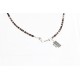 Certified Authentic 2 Strand Navajo .925 Sterling Silver Turquoise and AMETHYST Native American Necklace 750126