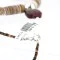 Navajo .925 Sterling Silver Graduated Melon Shell and Turquoise Native American Necklace 790101-19