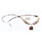 Certified Authentic Navajo .925 Sterling Silver Graduated Melon Shell and Jasper Turquoise Native American Necklace 790101-17