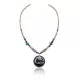 Elk .925 Sterling Silver Navajo Native American Natural Turquoise Red Jasper Graduated Melon Shell Necklace 11051 Elk .925 Sterling Silver Navajo Native American Natural Turquoise Red Jasper Graduated Melon Shell Necklace 11051