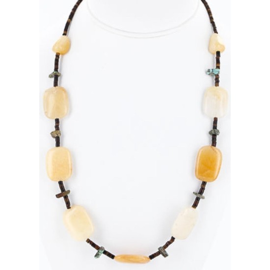 Certified Authentic Navajo .925 Sterling Silver Turquoise CARNELIAN Native American Necklace 15774