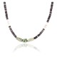 $230 Handmade Certified Authentic Navajo .925 Sterling Silver Graduated Heishi Turquoise Native American Necklace 371001071006