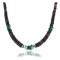 $230Handmade Certified Authentic Navajo .925 Sterling Silver Graduated Heishi Malachite Turquoise Native American Necklace 370999608374