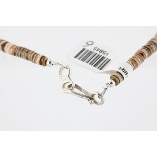 $240 Handmade Certified Authentic Navajo .925 Sterling Silver Graduated SPINY OYSTER Turquoise Native American Necklace 390774868243