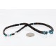 $240 Handmade Certified Authentic Navajo .925 Sterling Silver Graduated Heishi Turquoise Native American Necklace 370989865423