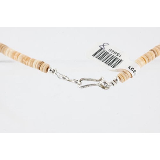 $240 Handmade Certified Authentic Navajo .925 Sterling Silver Graduated Heishi Turquoise Native American Necklace 371006957278 $240 Handmade Certified Authentic Navajo .925 Sterling Silver Graduated Heishi Turquoise Native American Necklace 371006957278