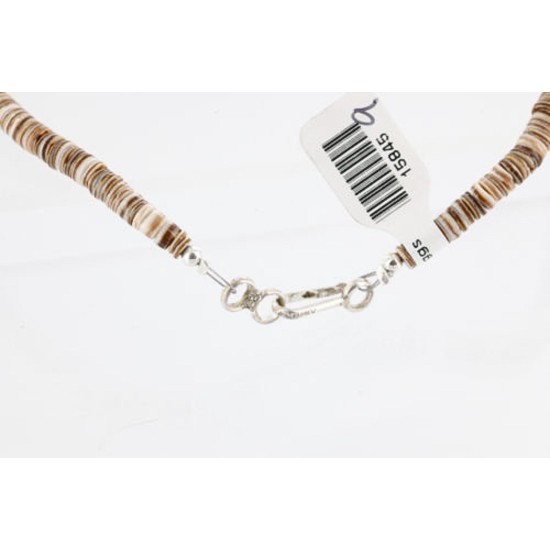 $240 Handmade Certified Authentic Navajo .925 Sterling Silver Graduated Heishi Turquoise Native American Necklace 390771299769