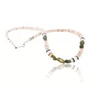 Navajo .925 Sterling Silver Turquoise Melon Shell Necklace Model 15804-3