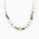 $240 Handmade Certified Authentic Navajo .925 Sterling Silver Graduated Melon Shell and Turquoise Native American Necklace 370991421259