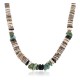 $240 Handmade Certified Authentic Navajo .925 Sterling Silver Graduated SPINY OYSTER Turquoise Native American Necklace 390774868243