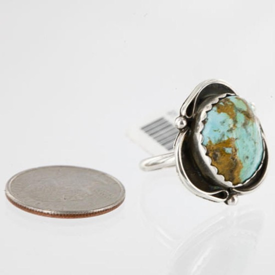 $240 Handmade Certified Authentic Navajo .925 Sterling Silver Natural Turquoise Native American Ring  390752306477