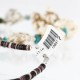 Certified Authentic Navajo .925 Sterling Silver Graduated Heishi with WHITE Turquoise Turquoise Native American Necklace 390762726309