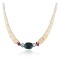 $250 Certified Authentic Navajo .925 Sterling Silver Graduated Heishi Turquoise and Coral Native American Necklace 25240