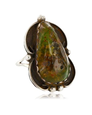 $250 Handmade Certified Authentic Navajo .925 Sterling Silver Natural Turquoise Native American Ring  370985328899