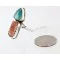 Handmade Navajo .925 Sterling Silver Turquoise and Spiny Oyster Ring 370990736789 Handmade Navajo .925 Sterling Silver Turquoise and Spiny Oyster Ring 370990736789