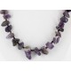 Certified Authentic Navajo .925 Sterling Silver Natural Amethyst Heishi Native American Necklace 15824-17