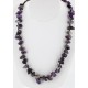 Certified Authentic Navajo .925 Sterling Silver Natural Amethyst Heishi Native American Necklace 15824-17