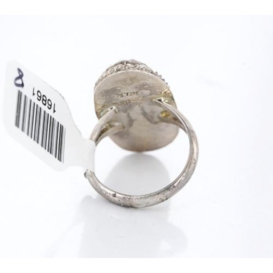 Handmade Certified Authentic Navajo .925 Sterling Silver Turquoise and Spiny Oyster Native American Ring  390842279163