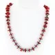 Navajo .925 Sterling Silver Natural Turquoise Coral Native American Necklace 390828597399