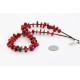 Certified Authentic Navajo .925 Sterling Silver Graduated Coral Turquoise Native American Necklace 390749413112
