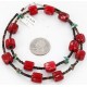 Certified Authentic Navajo .925 Sterling Silver Natural Turquoise CORAL Native American Necklace 390800932046