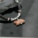 $290 Certified Authentic Navajo .925 Sterling Silver Graduated Heishi Turquoise Native American Carved Fetish Necklace 390732446395
