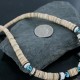 $290 Handmade Certified Authentic Navajo .925 Sterling Silver Graduated Melon Shell and Turquoise Native American Necklace 370967752328