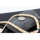 $290 Handmade Certified Authentic Navajo .925 Sterling Silver Graduated Melon Shell and Turquoise Native American Necklace 390742303756
